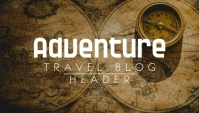 Adventure travel blog template design
