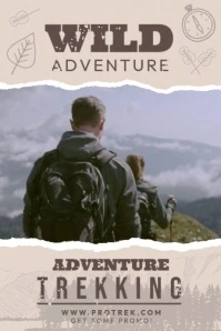 Adventure Video Poster template