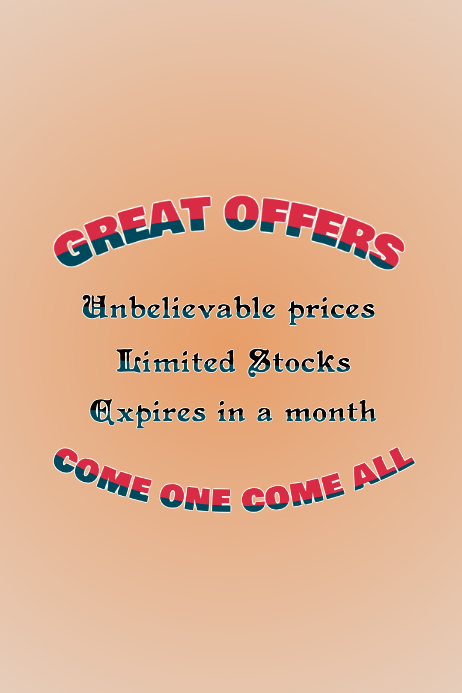 advertisement poster Template | PosterMyWall