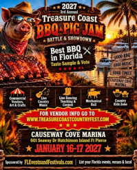 2027 3rd Annual Treasure Coast BBQ Pig Jam Battle & Showdown
