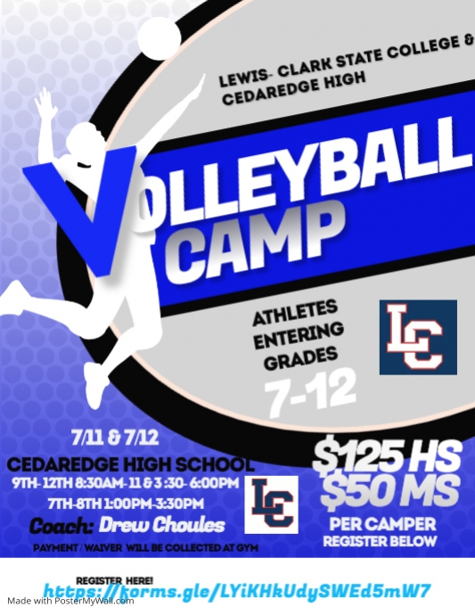 Volleyball Camp Flyer (1) PosterMyWall