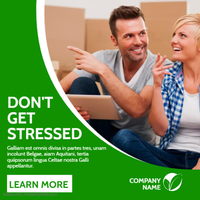 generic green and white colors instagram post