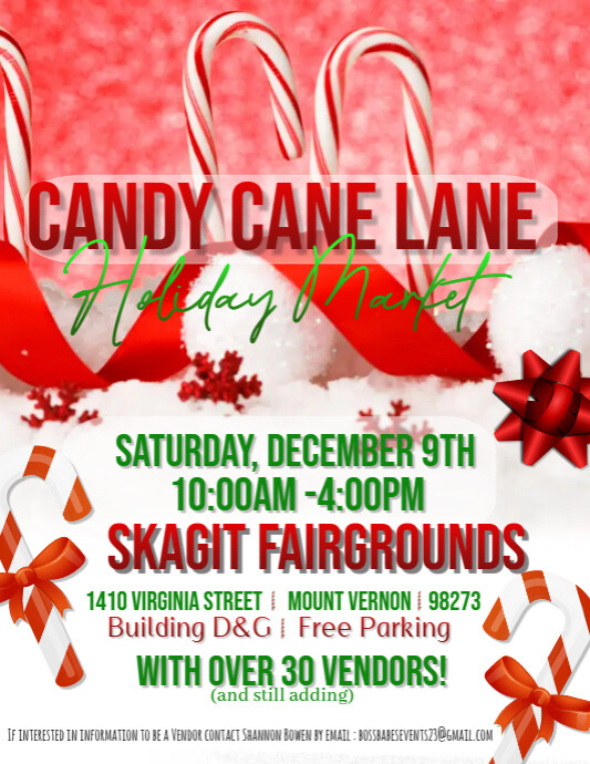 Candy Cane Exchange template PosterMyWall