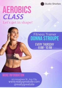 AEROBICS CLASS A5 template