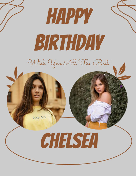 Aesthetic Birthday Wishes Photo Collages Template PosterMyWall