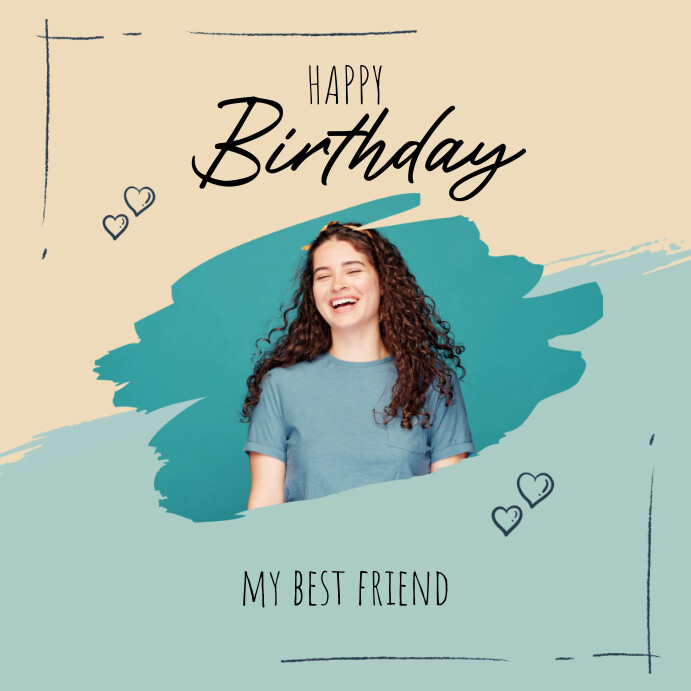 aesthetic happy birthday Template PosterMyWall