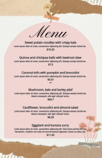 AESTHETIC MENU Template | PosterMyWall