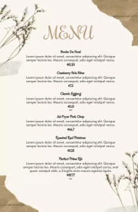 AESTHETIC MENU Template | PosterMyWall