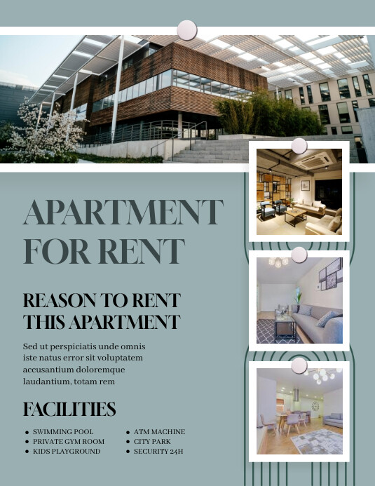 Copy of Aesthetic Minimalist Apartment For Rent Flyer | PosterMyWall