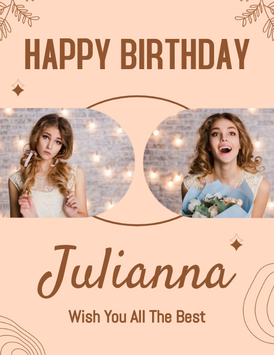 Aesthetic Minimalist Birthday Wishes Photos Template PosterMyWall