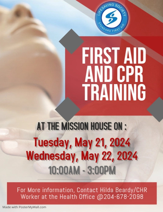 CPR And First Aid Training Flyer Template PosterMyWall