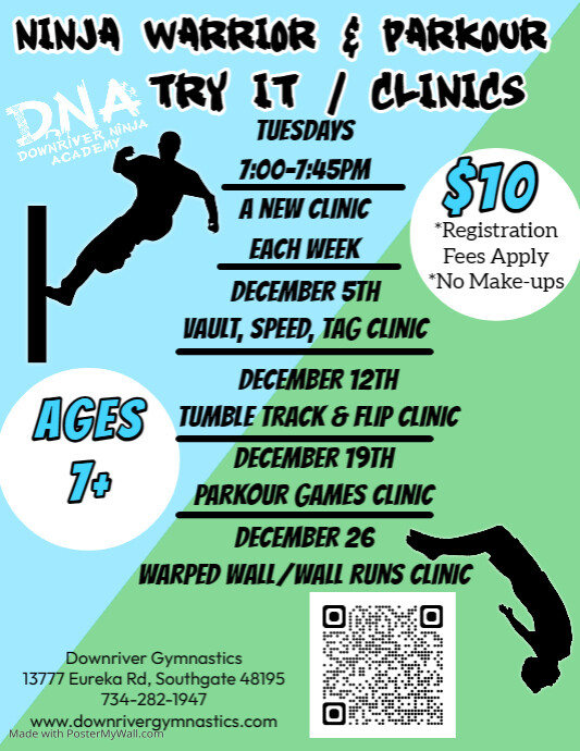 Print Ninja/Parkour Bootcamp (1) PosterMyWall