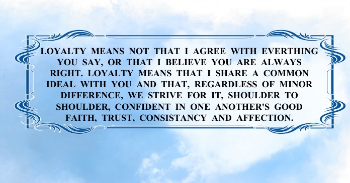 AFFECTIONS AND LOYALTY QUOTE TEMPLATE Facebook Shared Image
