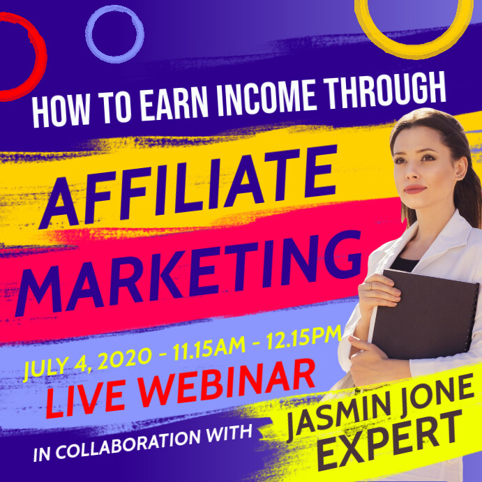 Affiliate Marketing Webinar Template PosterMyWall