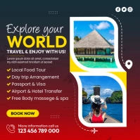Affordable Adventure Tours Instagram Post Square (1:1) template