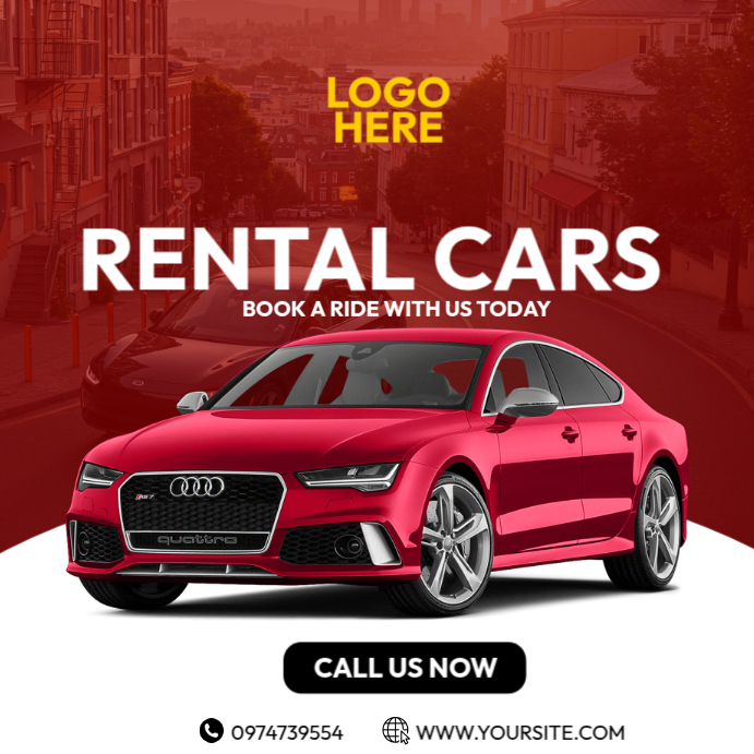 Plantilla de Affordable Car Rentals | PosterMyWall