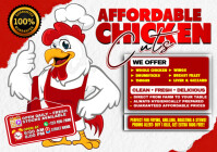 Affordable Chicken Cuts A4 template
