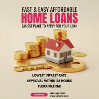 Affordable Home Loan Square (1:1) template