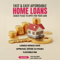 Affordable Home Loan Square (1:1) template
