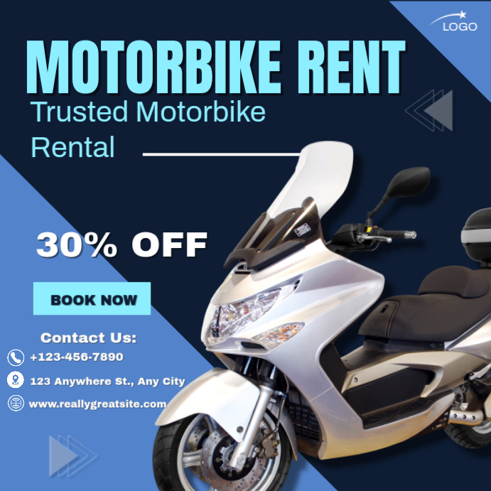 Affordable Motorbike Rental Ride With Ease Template | PosterMyWall