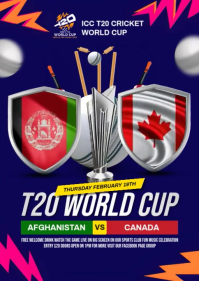 Afghanistan vs Canada A6 template