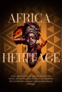 Africa Heritage Day Poster Affiche template