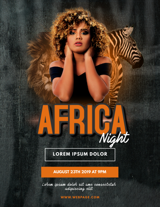 Africa Night Club Party Flyer Template Postermywall Africa Night Club Party Flyer Template Postermywall