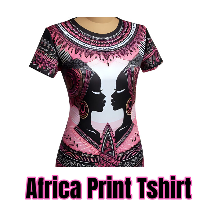 Africa Print T-shirt Instagram Post template