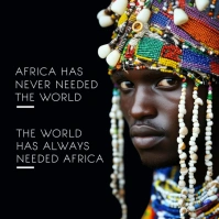 Africa Quote Post Template Square (1:1)