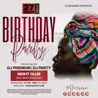 AFRICAN CLUB PARTY AD TEMPLATE Message Instagram
