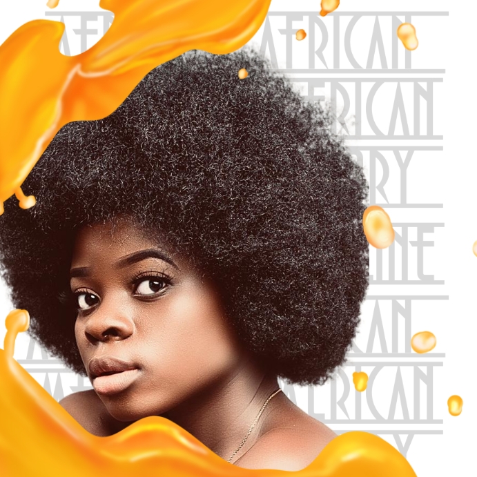 African Girl Instagram Post template