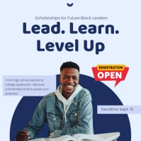 African Man Scholarship Instagram Post template