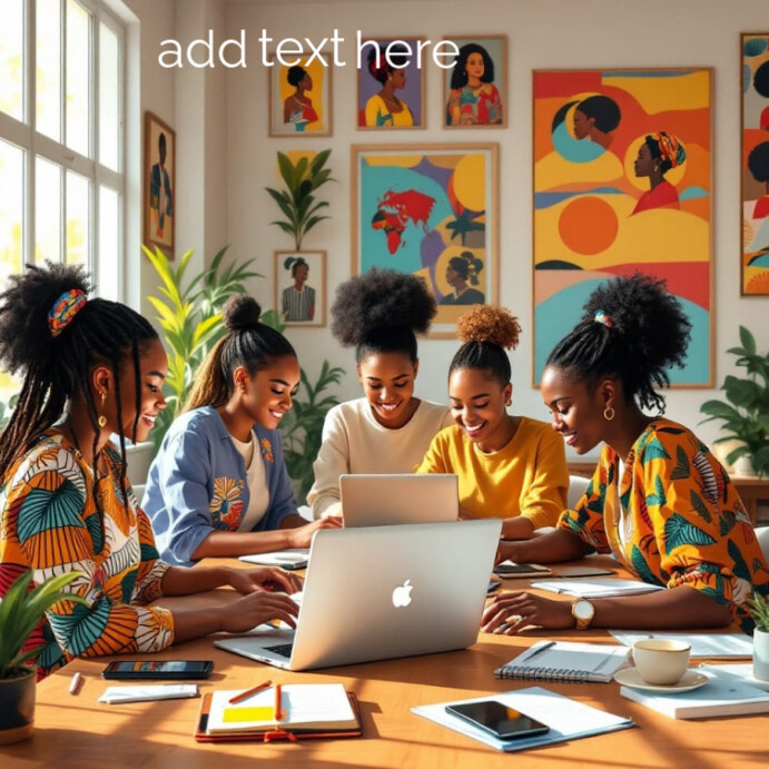 African Women Creative Teamwork Collaboration Office Work Professional ...