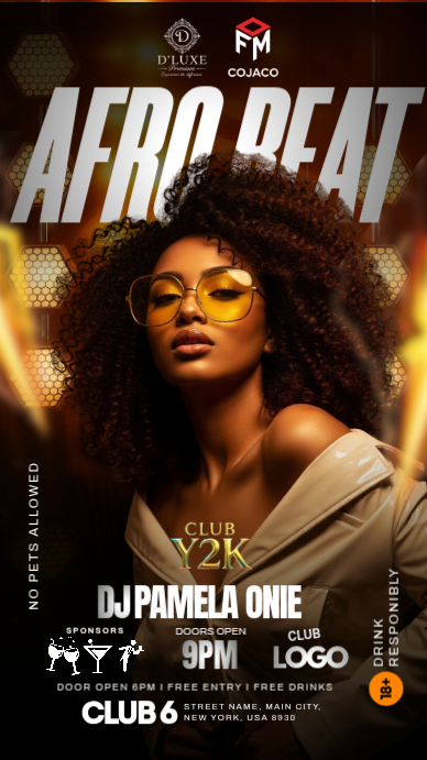 Copy of Afro Beat Club Night | PosterMyWall