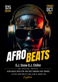 Afro Beat Party A1 template