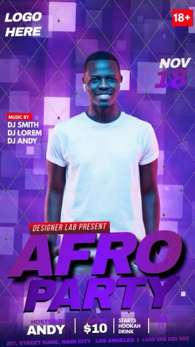Copy of Afro Beat Party | PosterMyWall