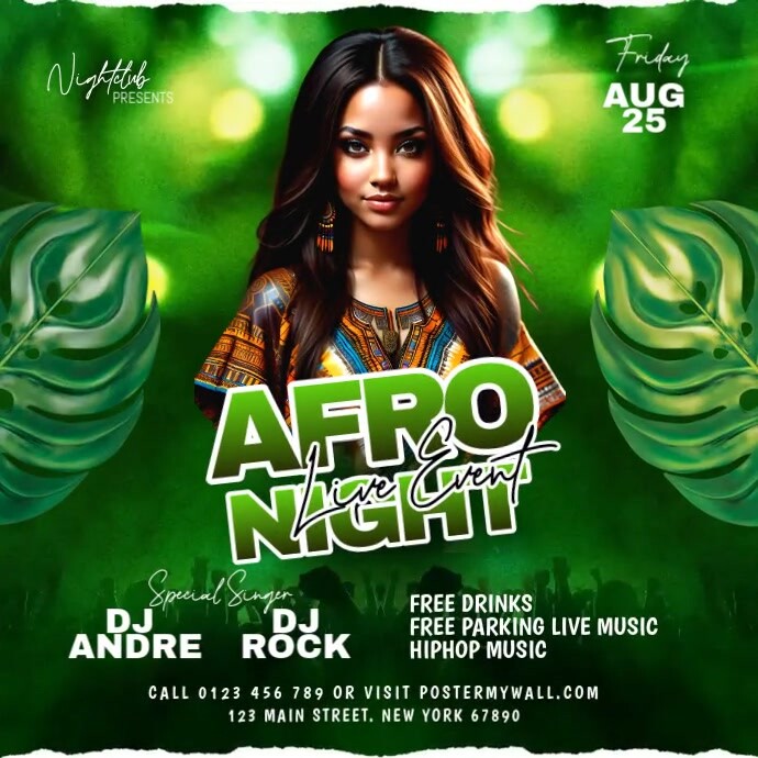 Copy of Afro Beat Party | PosterMyWall