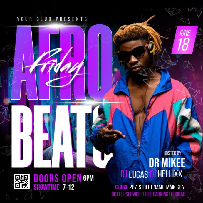 Copy of Afro Beat Party | PosterMyWall
