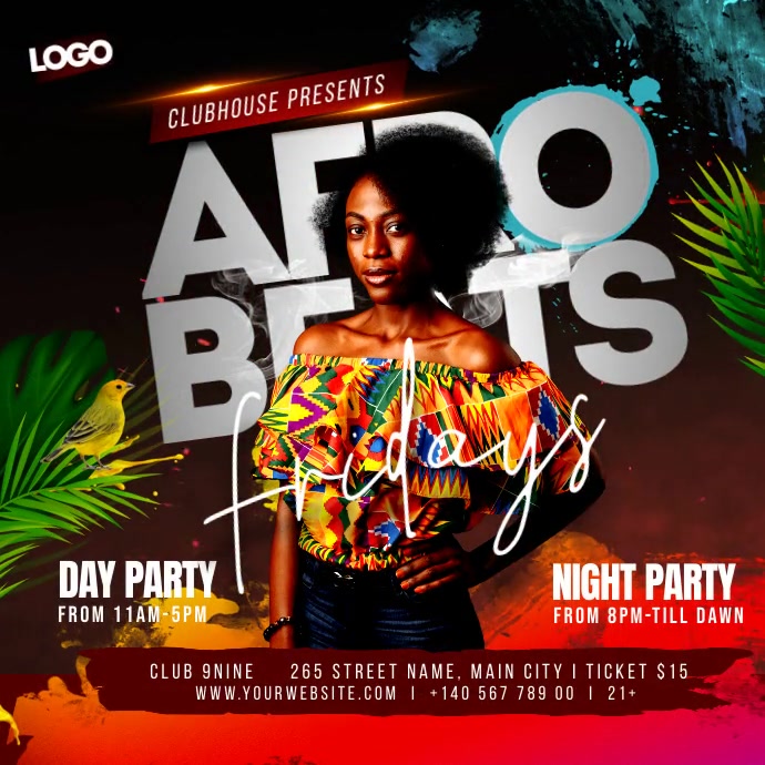 Copy of afro beat party | PosterMyWall