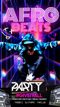 Afro Beats Dance Party Instagram Story template