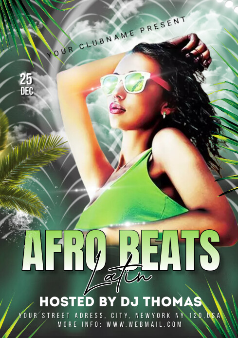 Copy of Afro Beats Latin Party flyer | PosterMyWall
