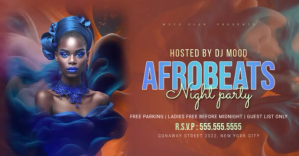 Bruin Afrobeats Night Party Facebook Event Cover Template