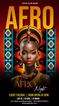 Afro night Instagram Story template