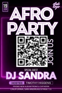 Qr Code Design Party Party Qr Code Poster Template | PosterMyWall