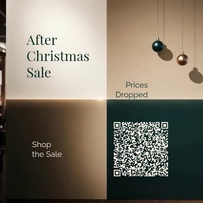 After Christmas Sale Square Social Media Post Design Template ...