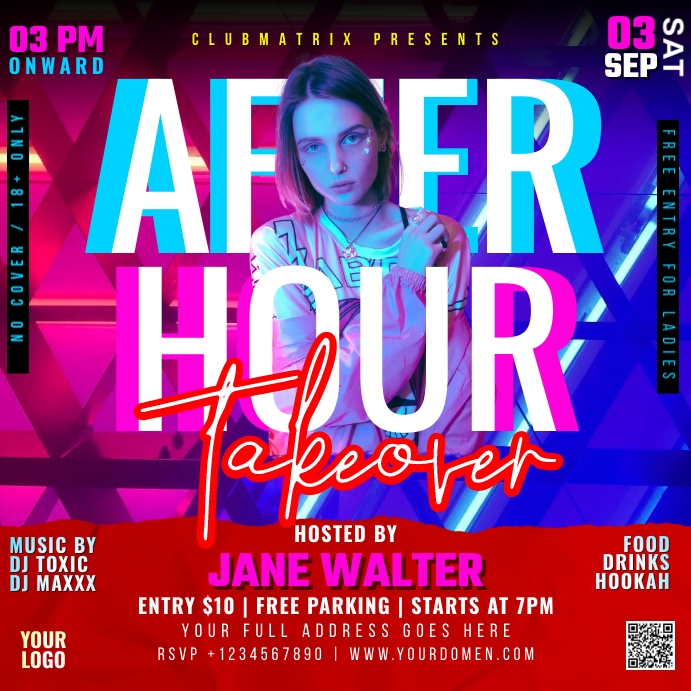 Copy of After Hour takeover | PosterMyWall