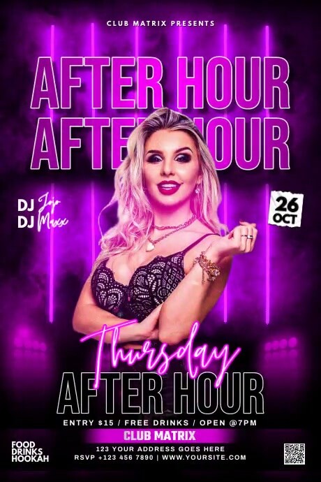 After hour Thursday Template | PosterMyWall