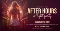 After Hours Party Facebook Event Cover template