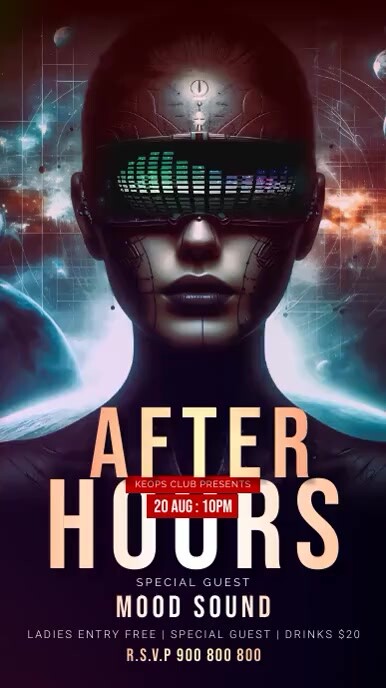 After Hours Party Instagram Ad Templat | PosterMyWall