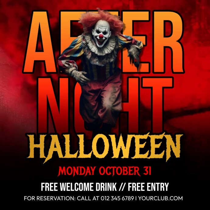 After Night Halloween Party Template | PosterMyWall